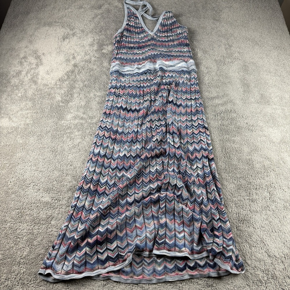 BCBG Max Jenn Pattern A Line Knit Dress Womens Medium